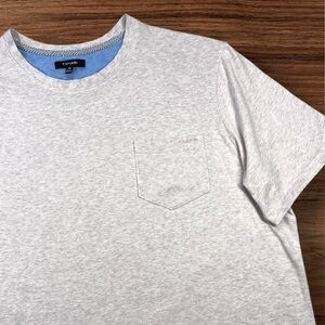 Tahari Men’s Soft Feel Oatmeal Cream Short Sleeve T-Shirt. XL